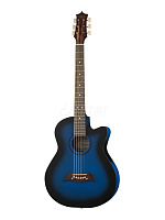 Гитара акустическая ACS-C39BLS, с вырезом, синий санберст