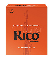 Трость для саксофона RIA1015 Rico,сопрано размер 1,5 