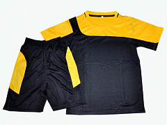 Форма футбол. Ке001 чёрный с жёлтым (0,26кг, 13*3*24, 40)
