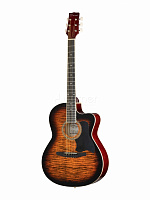 Гитара акустическая C901T-BS, с вырезом, санберст