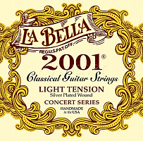 Комплект струн для классической гитары, 2001L 2001 Light слабое натяжение, посеребрённые