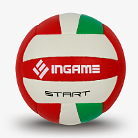 Мяч волейбол. INGAME START зелено-бело-красный