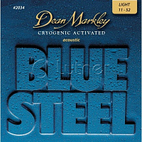 Комплект струн DM2034 Blue Steel для акустической гитары, латунь, 11-52