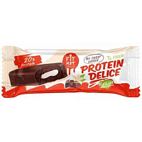 Протеиновый бисквитный батончик Fit Kit Protein Delice 60г. (шоколад-ваниль)