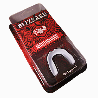 Защита рта (капа) FLAMMA - BLIZZARD MONSTER с футляром взрослый 11+ MGF-031 чёрный/белый