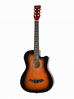 Акустическая гитара FFG-1038SB, санберст, с вырезом
